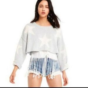 WILDFOX Star Crossed cropped Sweater Size M